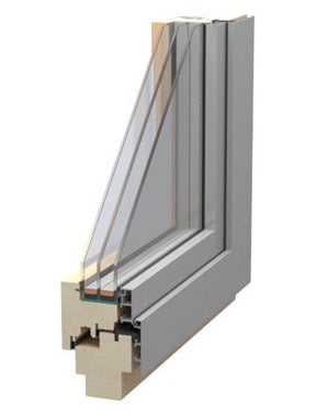 Okno drewniano-aluminiowe Stolbud Comfort