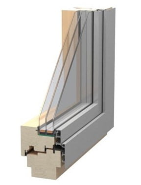 Okno drewniano-aluminiowe Stolbud Prestige